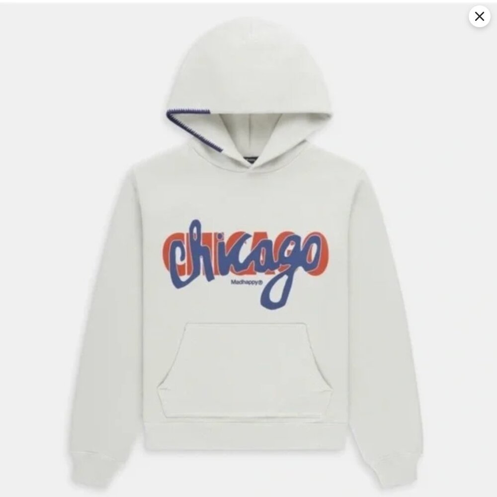 RARE - NWT Madhappy Limited Edition Chicago Hooded Sweatshirt - Size L
